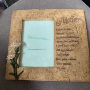 Homemaker's Idea "Mother" Picture Frame 4.5” x 3”